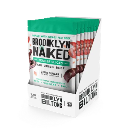 2oz Grass Fed Biltong Naked Tender Slices Classic 