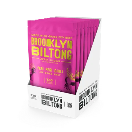 2oz Grass Fed Biltong Naked Tender Steak Slices Chili 