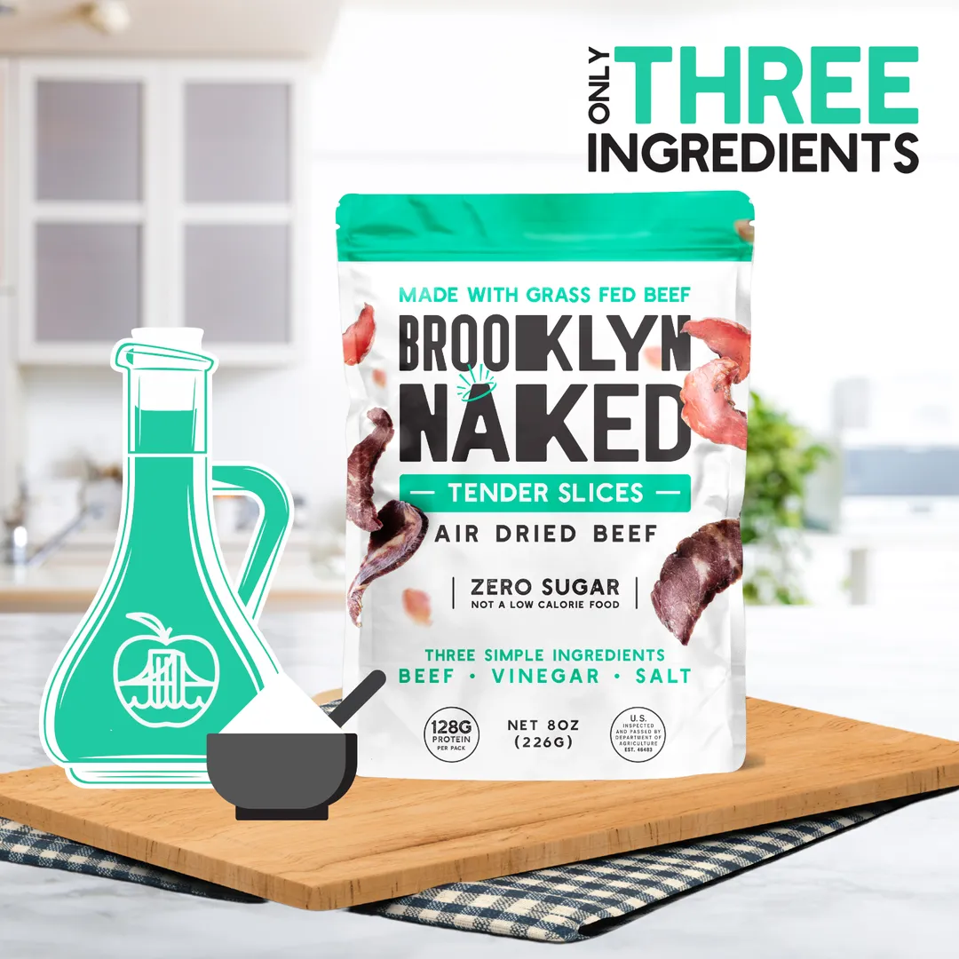 8oz Naked Grass-Fed Zero_Sugar Biltong Tender Jerky