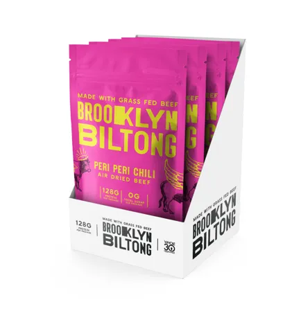 8oz Peri Peri Grass-Fed Zero Sugar Biltong Tender Jerky