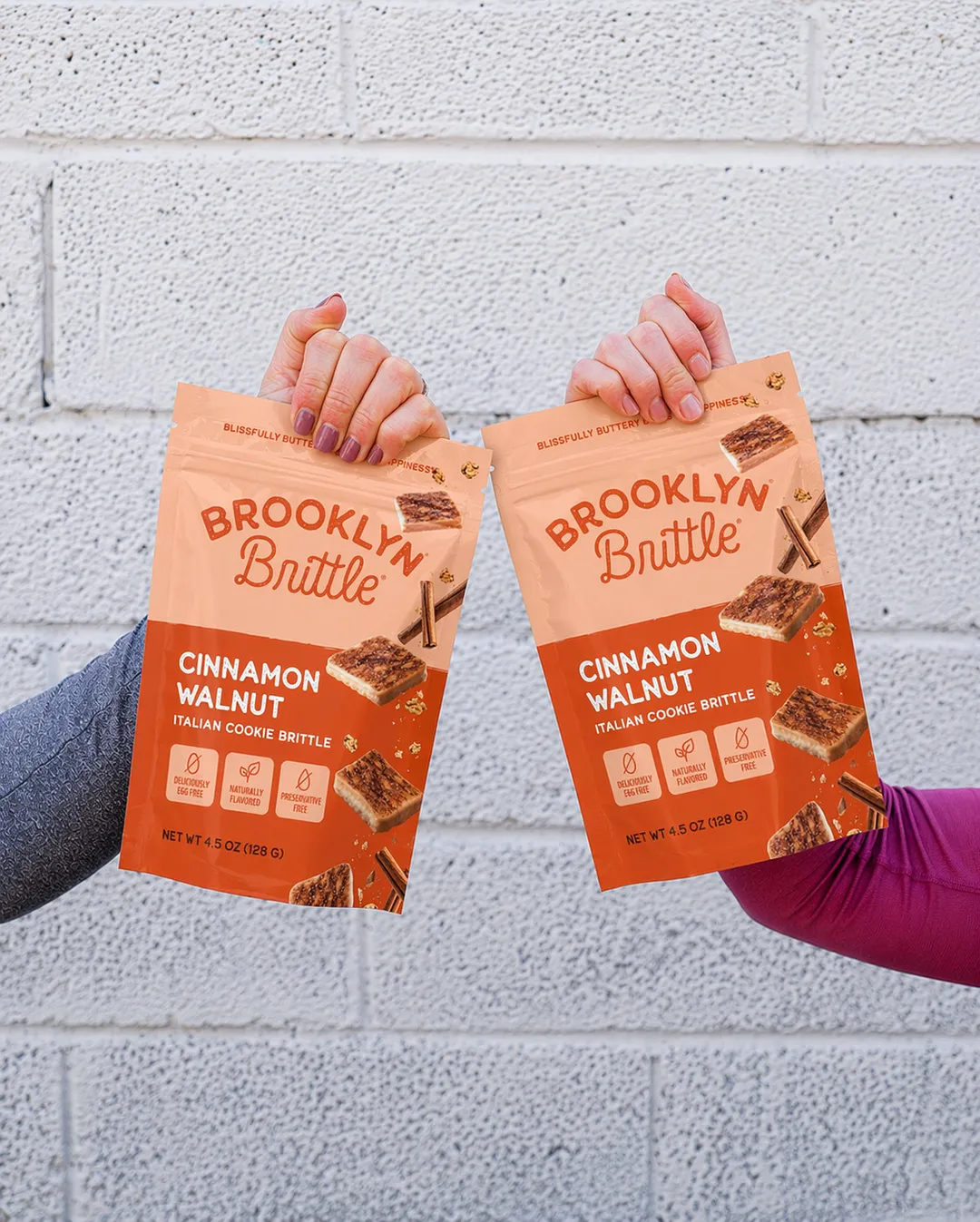 Italian Cookie Brittle – Cinnamon Walnut | Pouch Bag