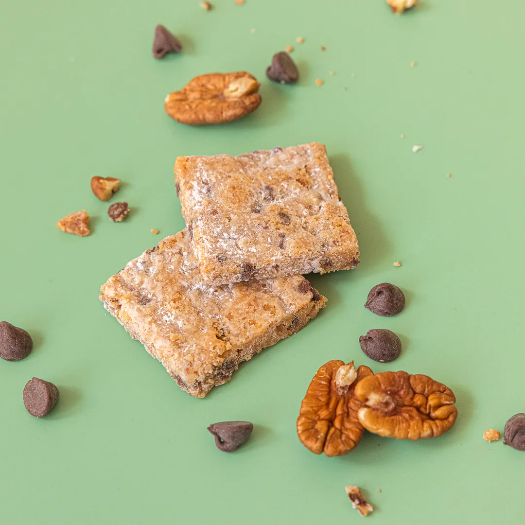 Italian Cookie Brittle – Pecan Chocolate Chip | Pouch Bag