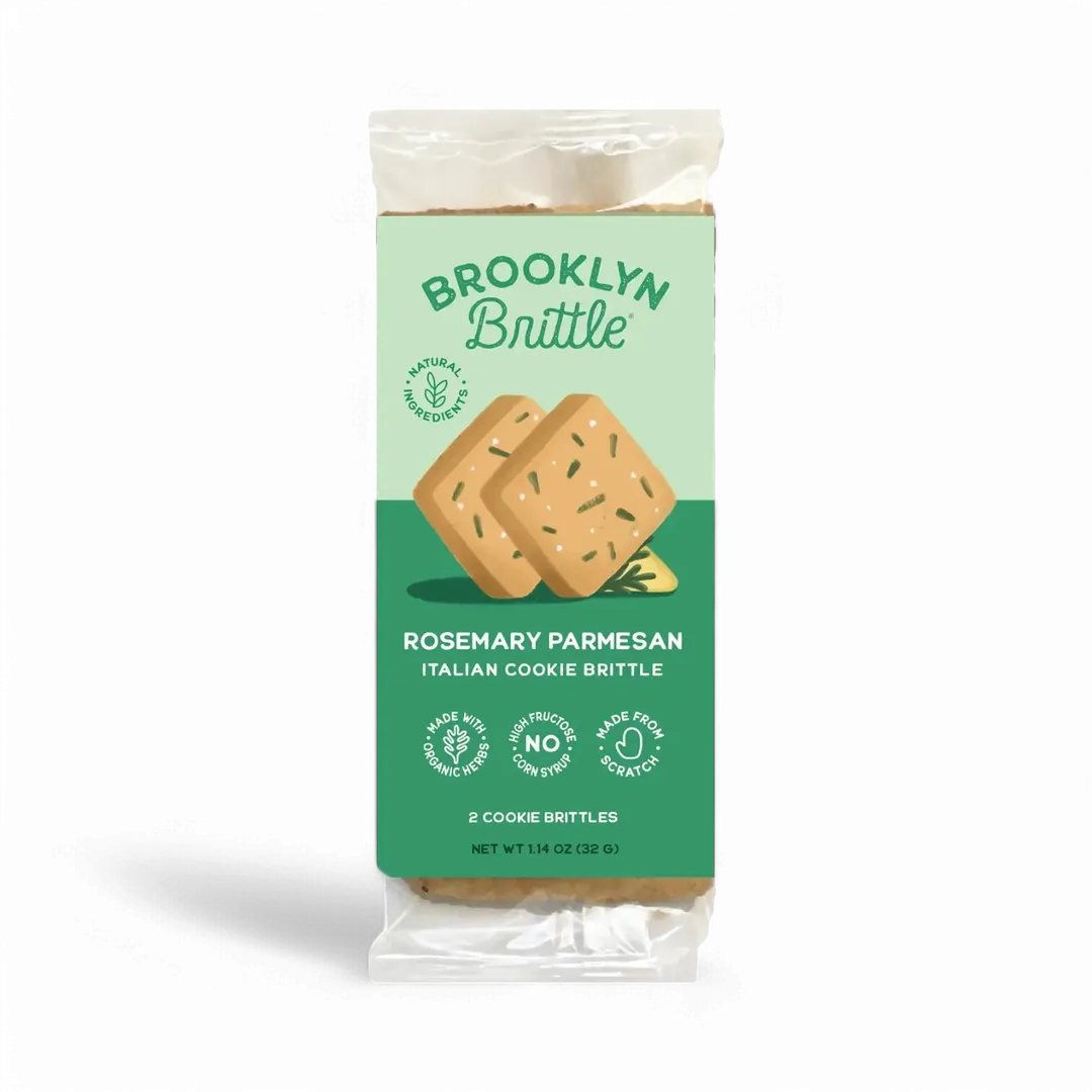 Italian Cookie Brittle – Rosemary Parmesan | Snack Pack
