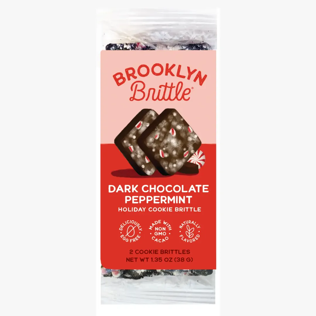 Italian Cookie Brittle – Dark Chocolate Peppermint | Snack Pack