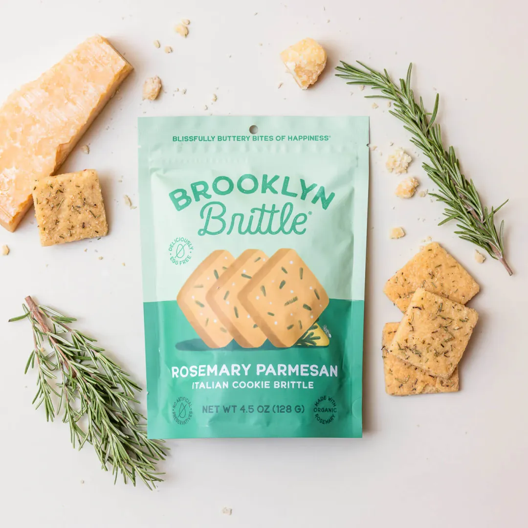 Italian Cookie Brittle – Rosemary Parmesan | Pouch Bag