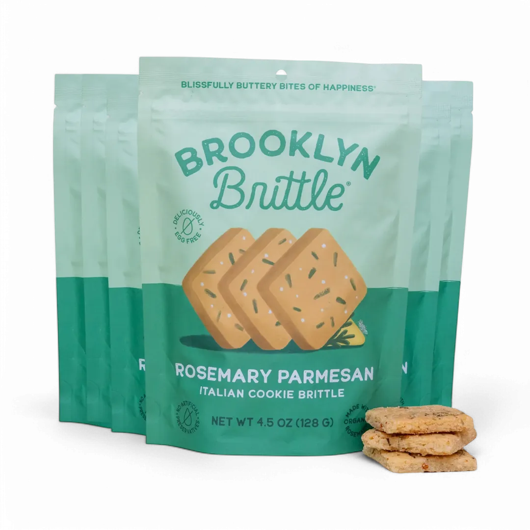 Italian Cookie Brittle – Rosemary Parmesan | Pouch Bag