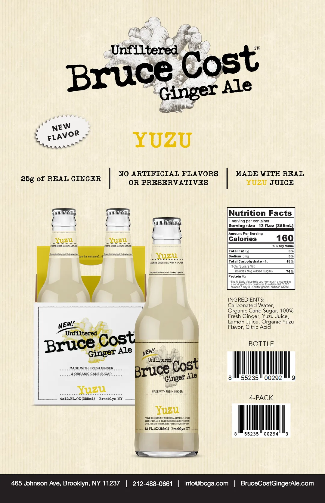 Bruce Cost Ginger Ale - Yuzu