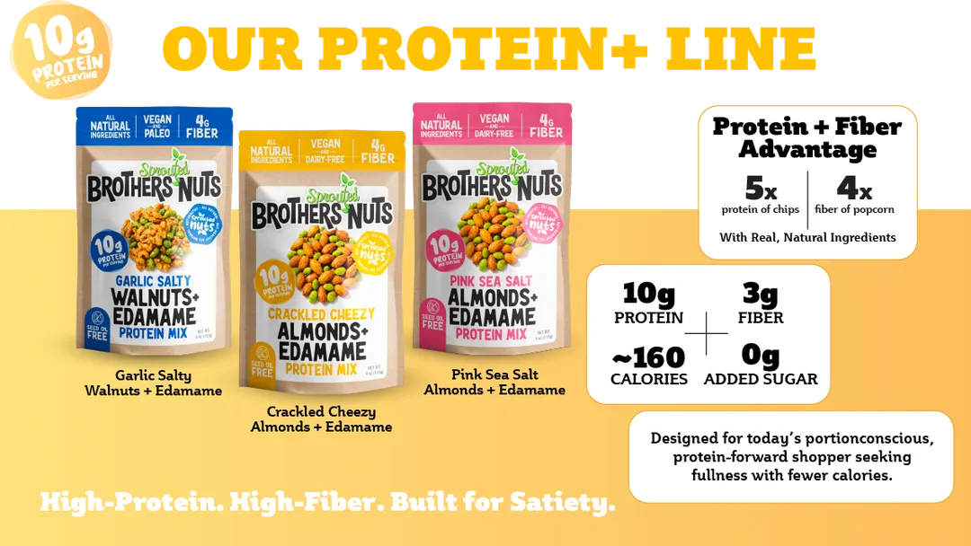 Crackled Cheezy Sprouted Almond & Edamame Protein Mix (4oz)