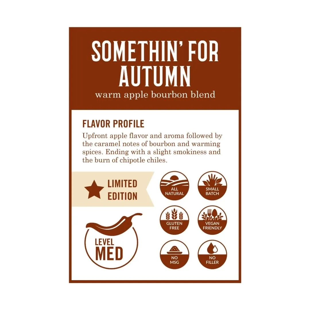 Somethin' For Autumn - Warm Apple Bourbon Blend - 5 oz
