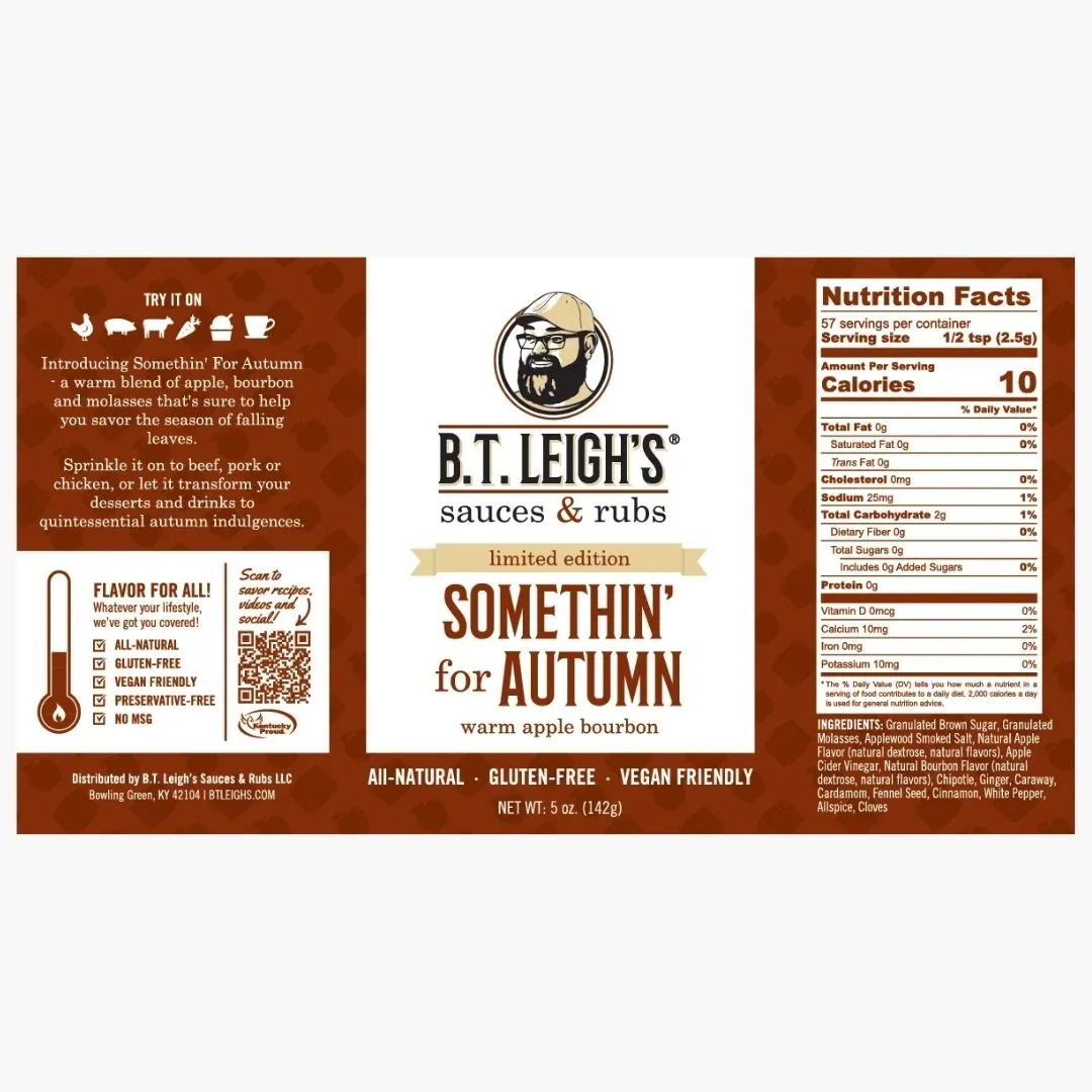 Somethin' For Autumn - Warm Apple Bourbon Blend - 5 oz