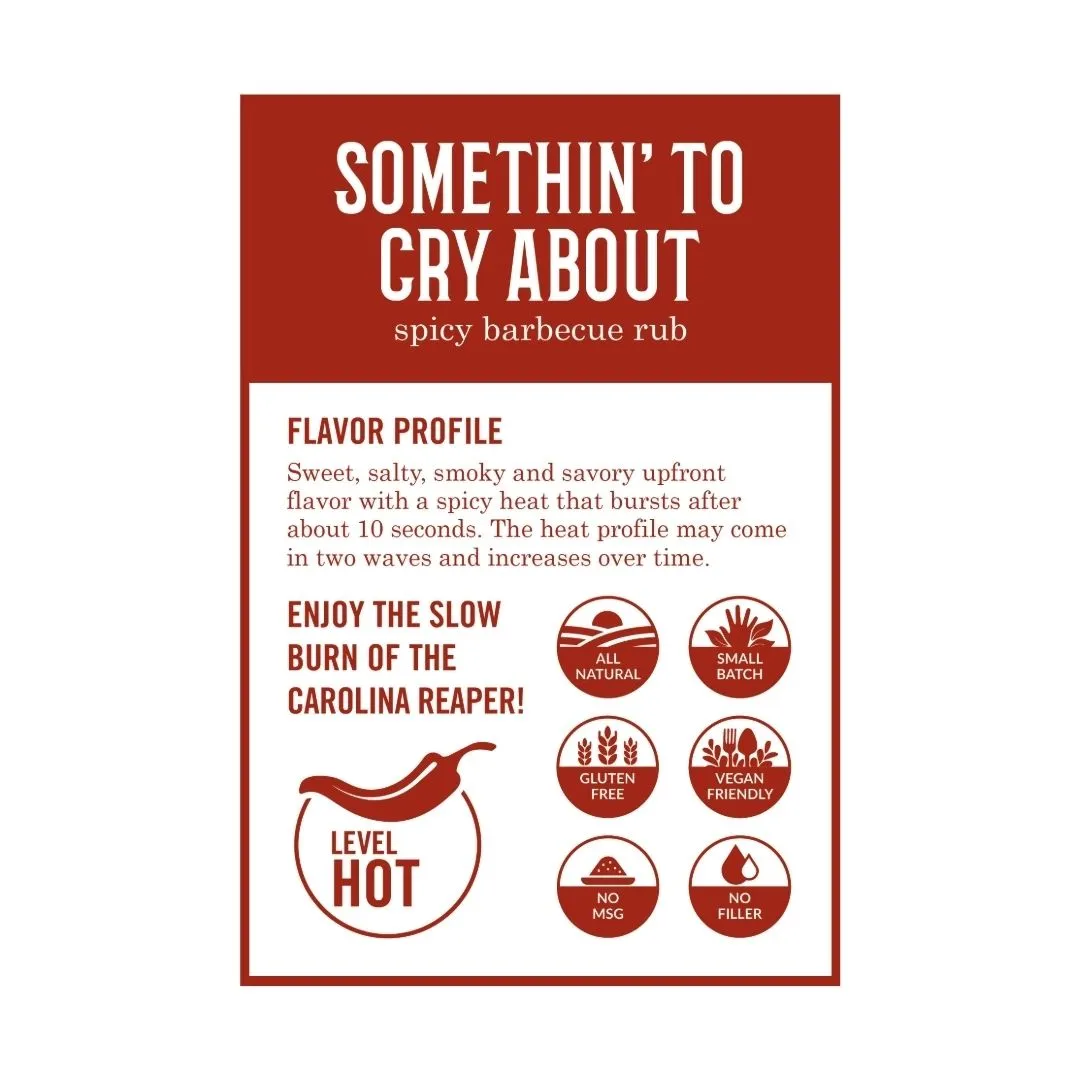 Somethin' To Cry About - Sweet & Spicy Bbq Rub