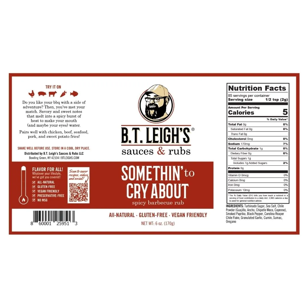 Somethin' To Cry About - Sweet & Spicy Bbq Rub