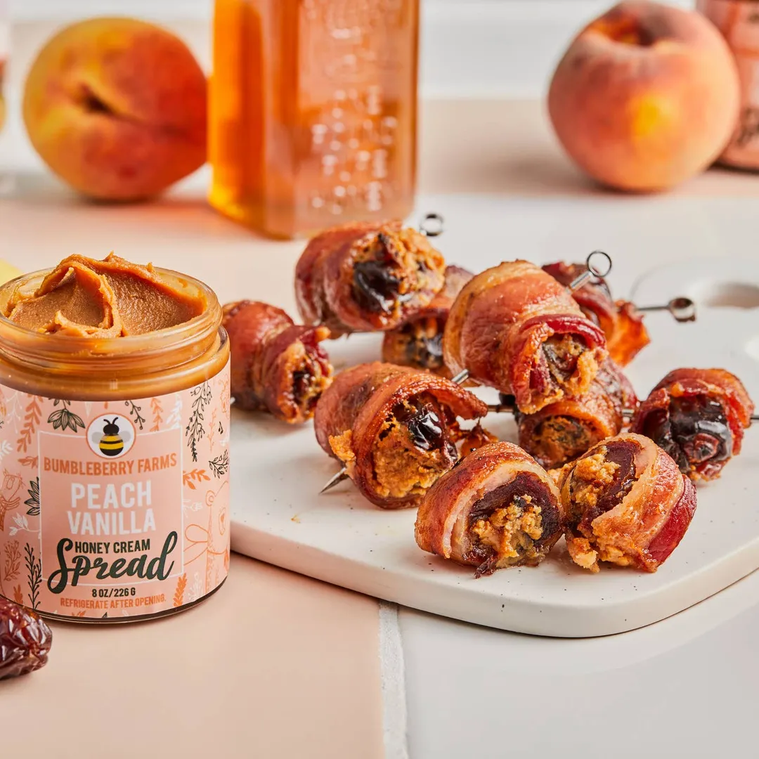 Bumbleberry Farms | Peach Vanilla Honey Cream Spread | 8oz