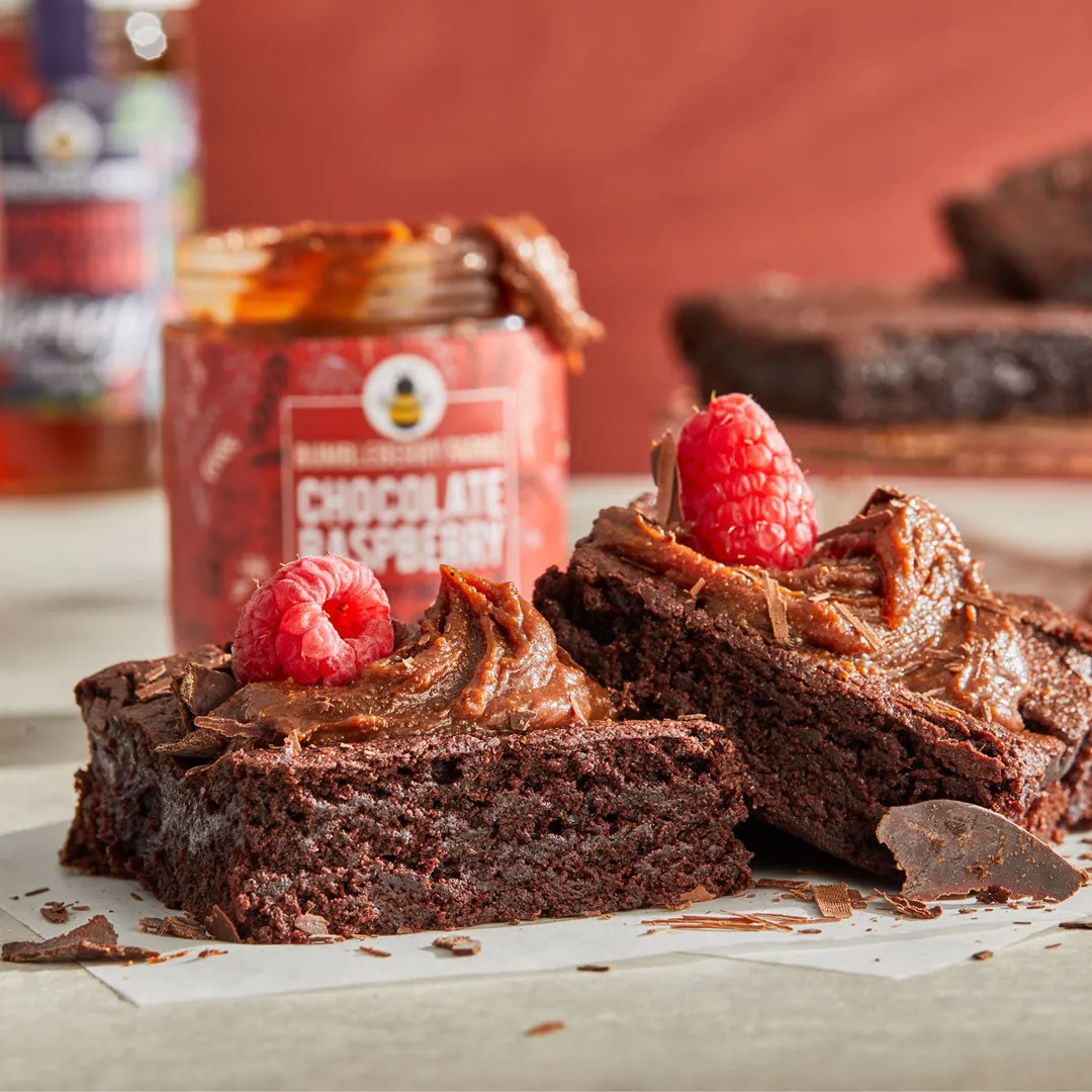 Bumbleberry Farms | Chocolate Raspberry Honey Cream Spread | 8oz