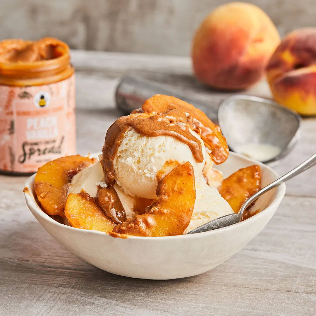 Bumbleberry Farms | Peach Vanilla Honey Cream Spread | 8oz