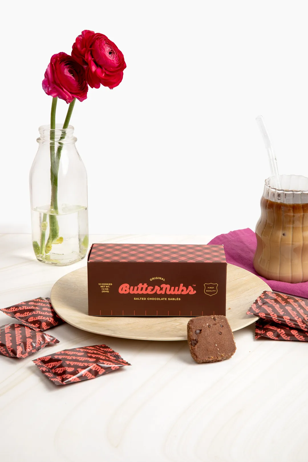 Salted Chocolate Sablé Cookies | 7.2oz, 12pc | Nut-free