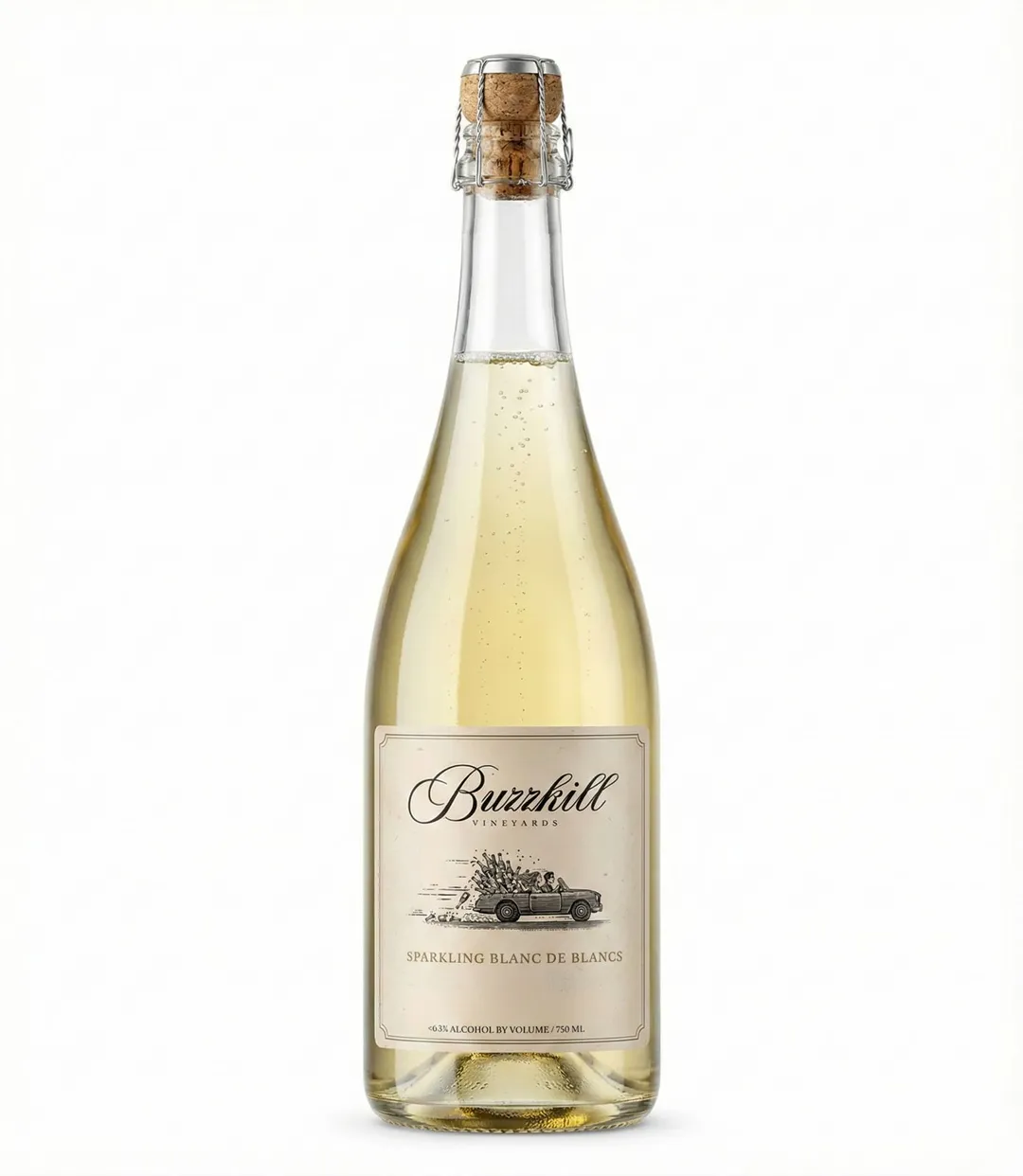 COMING SOON - Buzzkill NA Sparkling Blanc de Blancs Wine - 12 Bottles