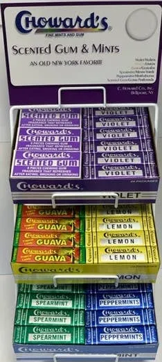 Chowards assorted mint and gum counter rack (72 ct.)