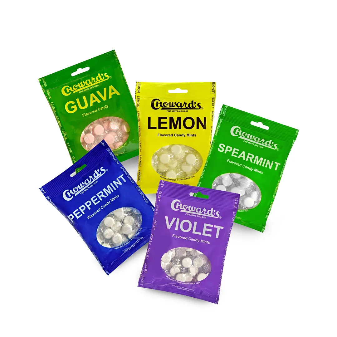 Choward's Violet Mints Peg Bag 3oz.