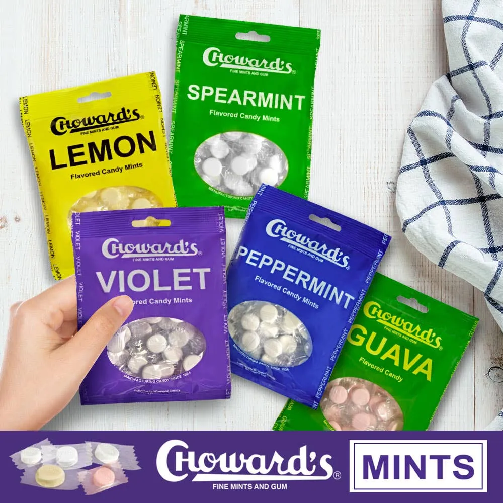 Choward's Violet Mints Peg Bag 3oz.