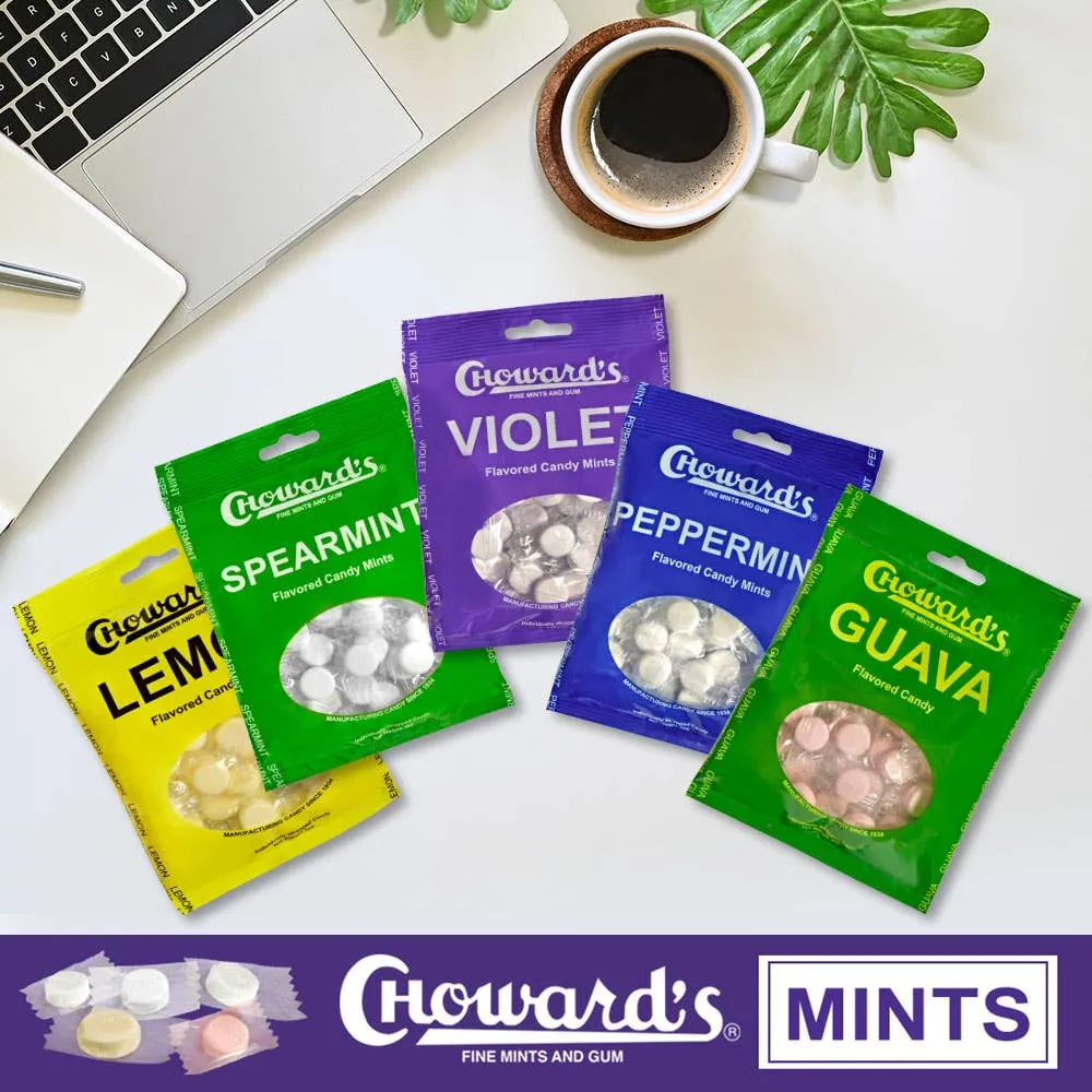 Choward's Violet Mints Peg Bag 3oz.