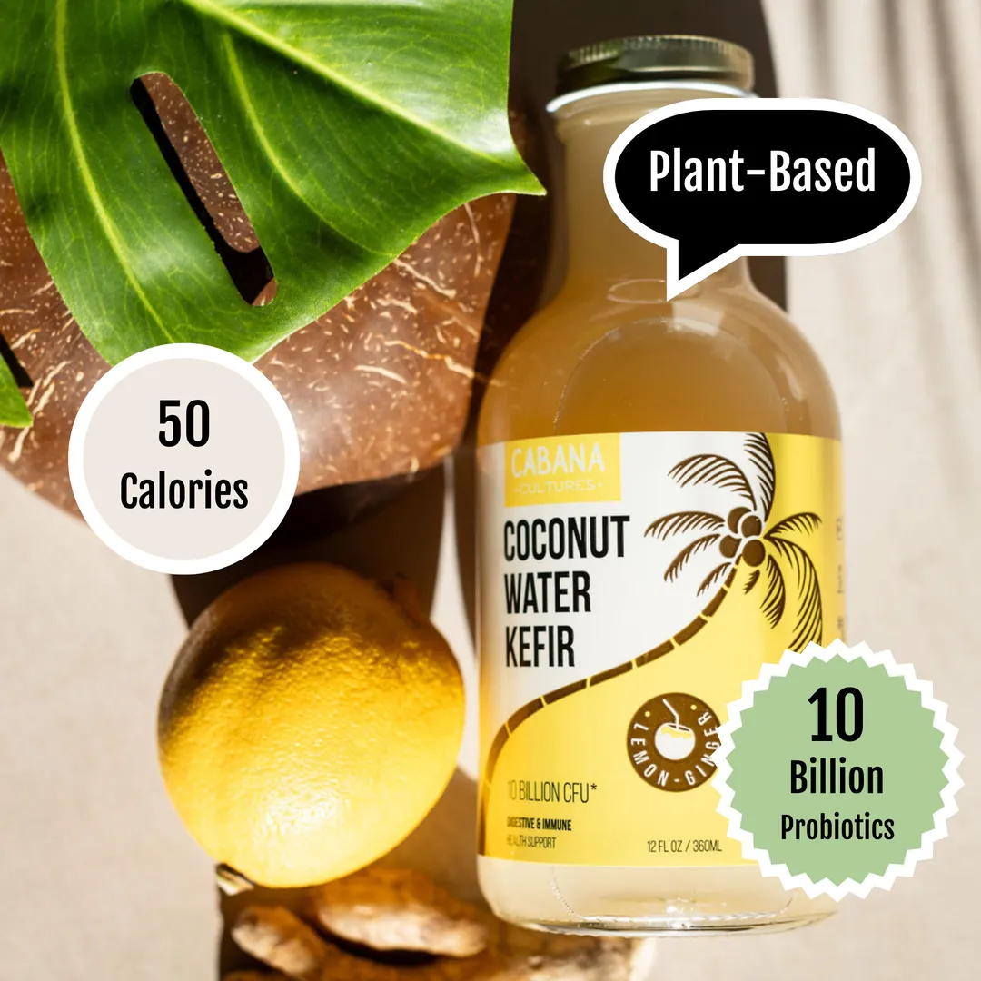 Lemon-Ginger Coconut Water Kefir