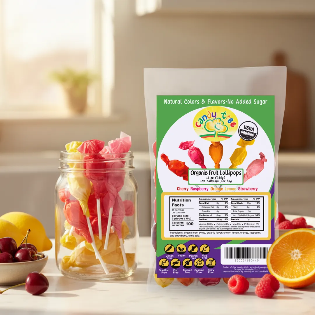 Organic Fruit Mix Lollipops