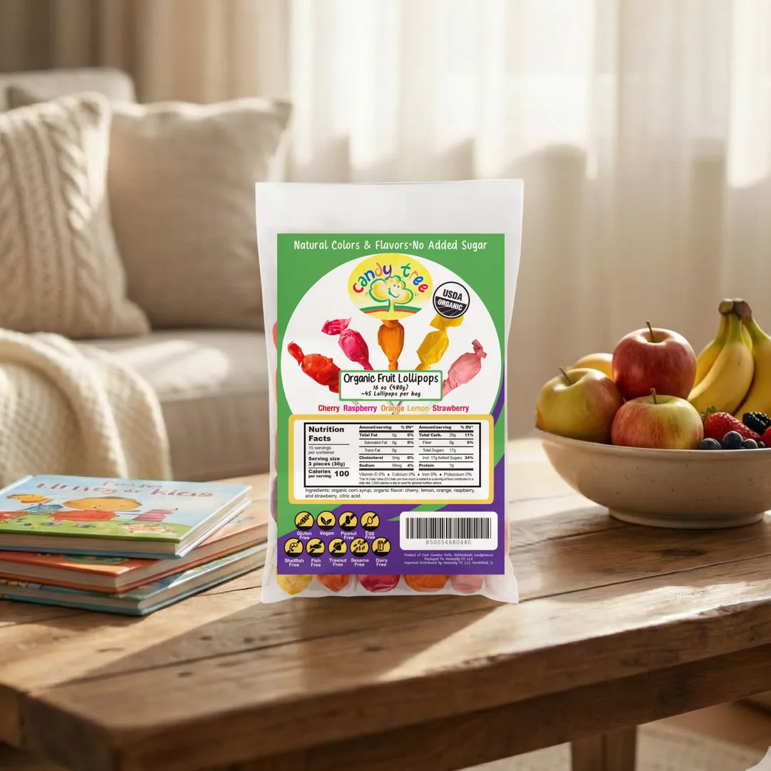 Organic Fruit Mix Lollipops