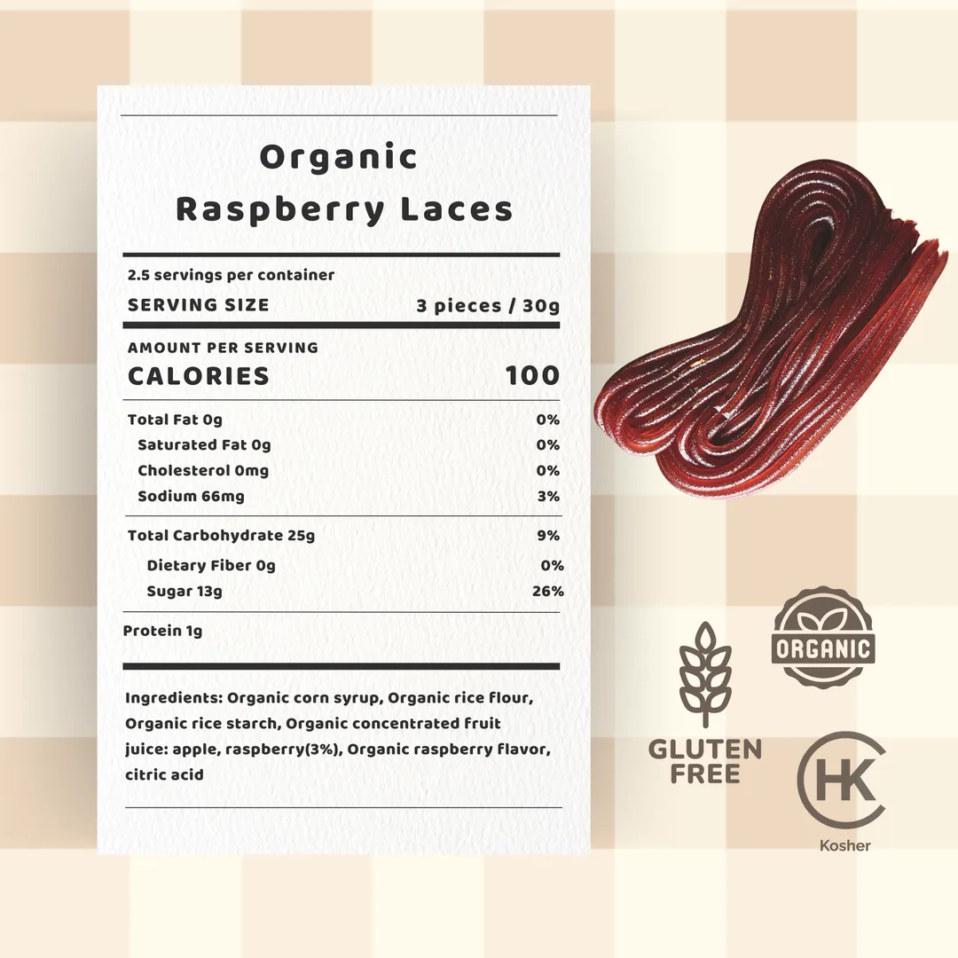 Organic Raspberry Laces