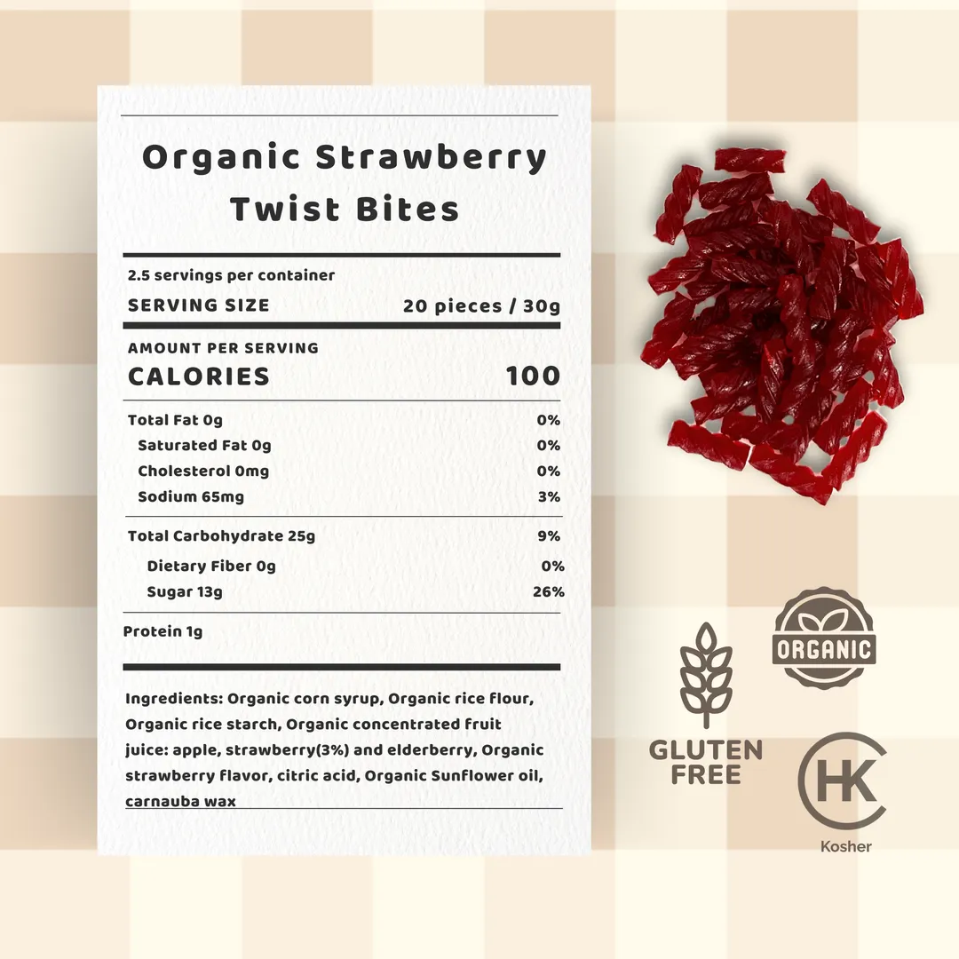 Organic Strawberry Twist Bites