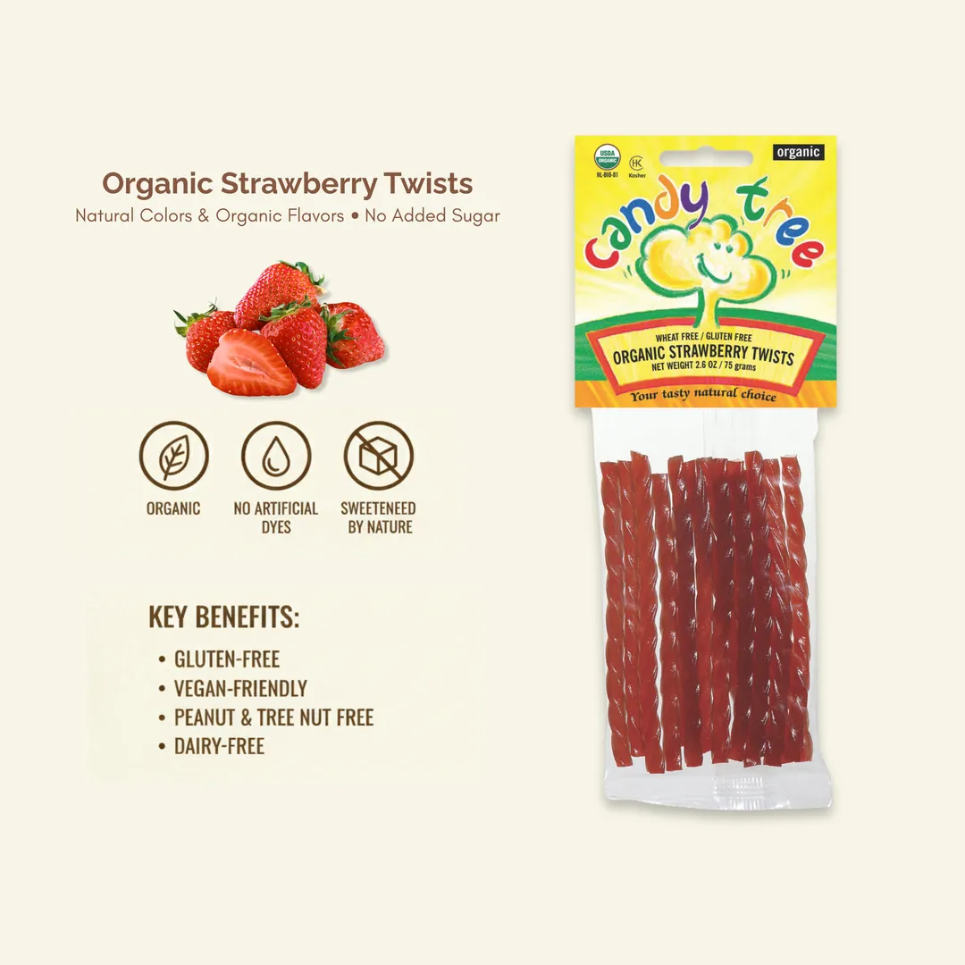 Organic Strawberry Twists
