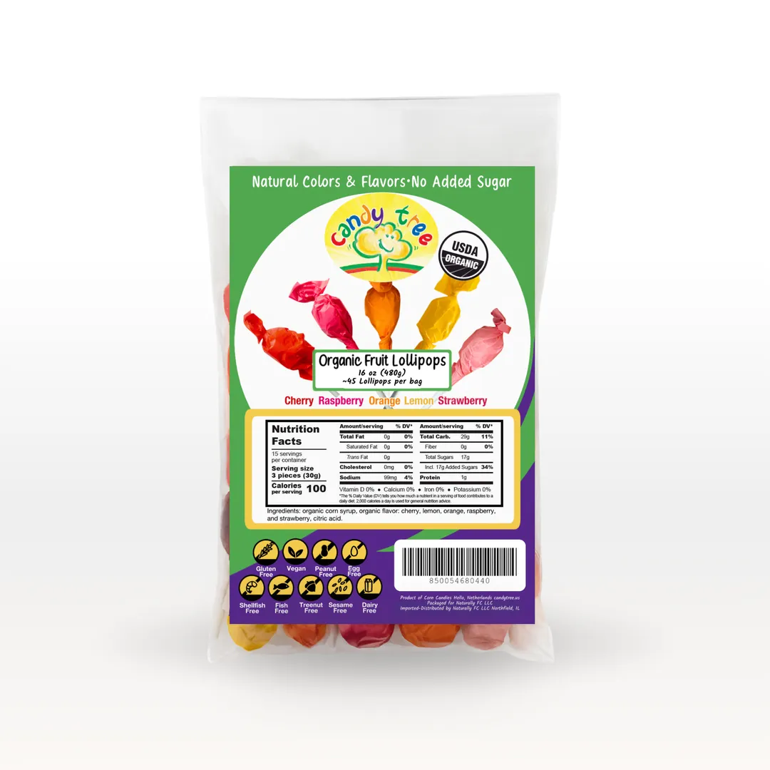 Organic Fruit Mix Lollipops variant