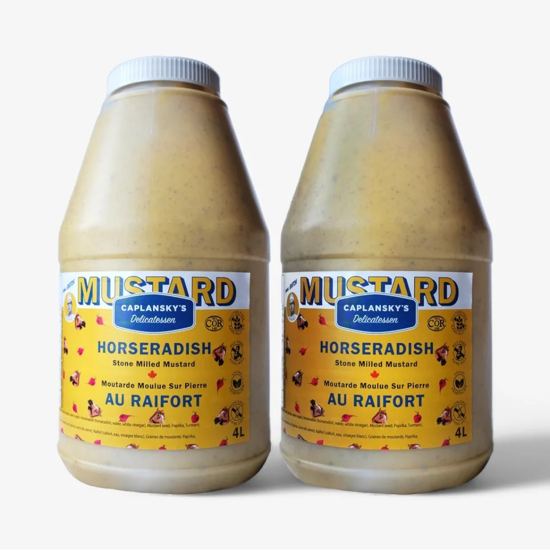 Caplansky's Deli Horseradish Mustard 4L/1Gal Jug