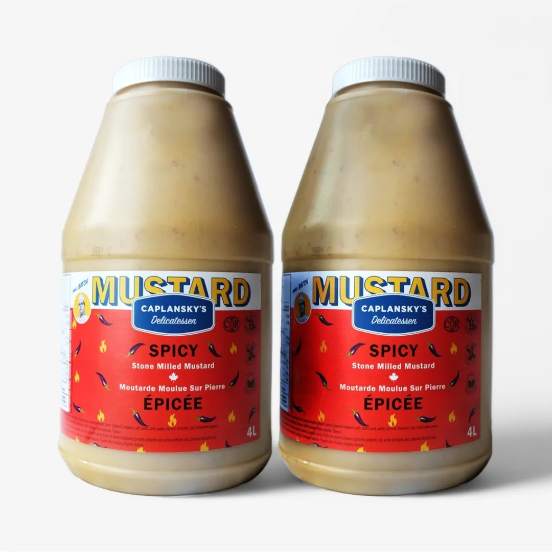 Caplansky's Deli Spicy Mustard 4L/1Gal Jug