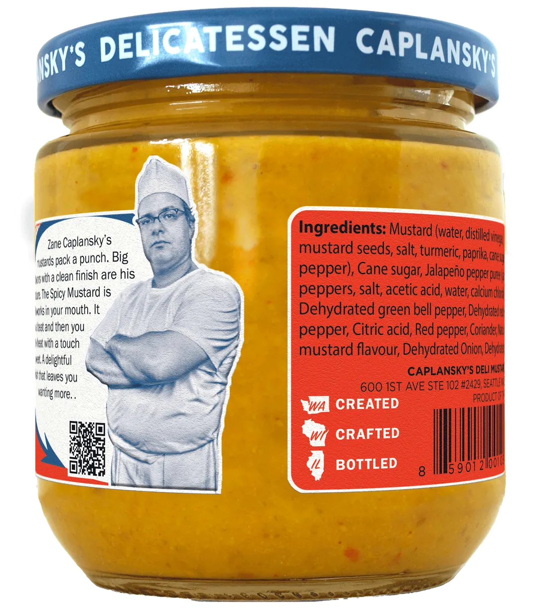 Caplansky's Deli Spicy Mustard 235 Ml - 8 oz. Jar