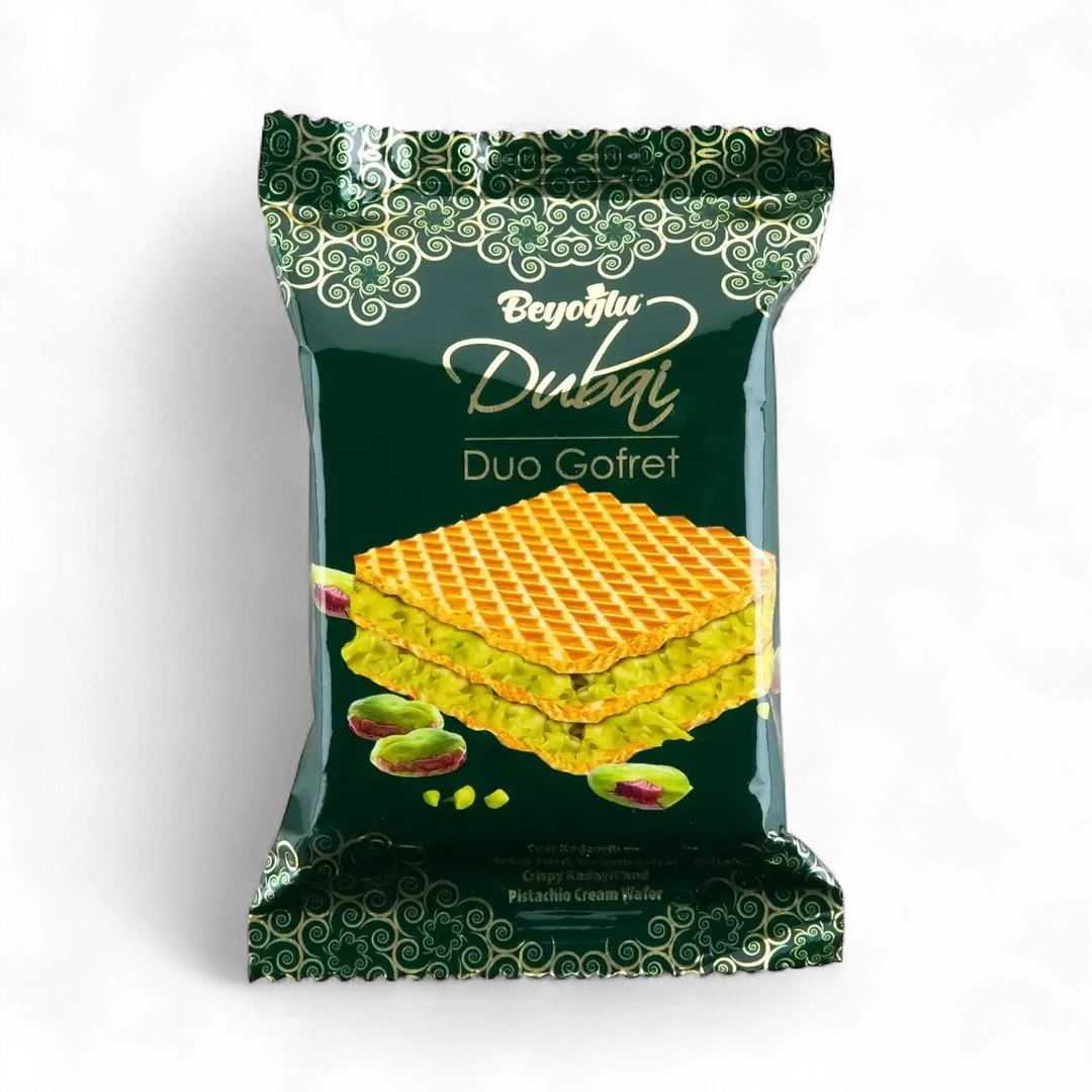 Beyoglu Dubai Chocolate Duo Wafer with Pistachio