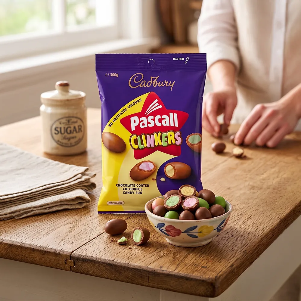 Australian Cadbury Pascal Clinkers 5.64oz bag
