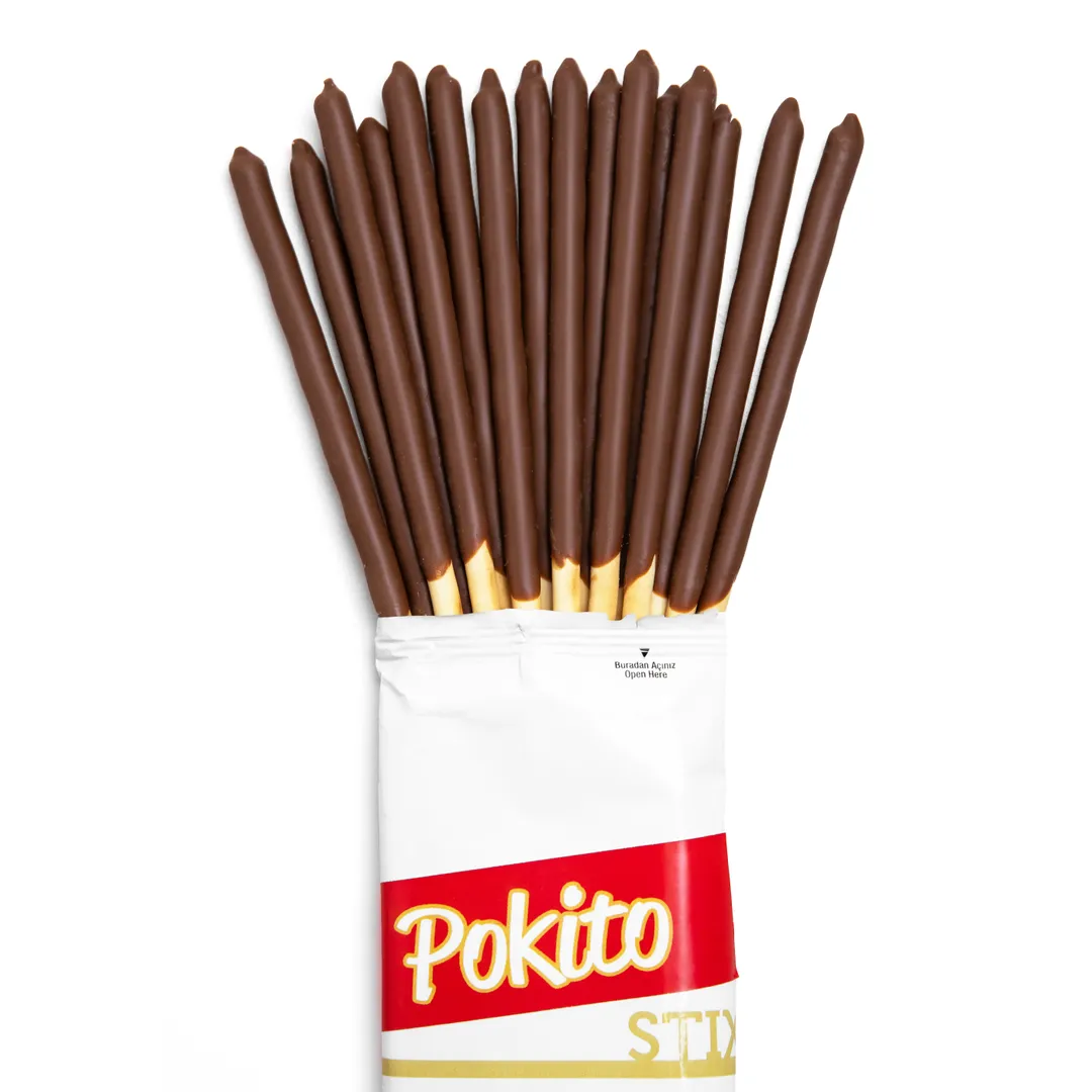 Pokito Chocolate & Dipped Biscuit Sticks 1.41oz (40gr) 5 packs