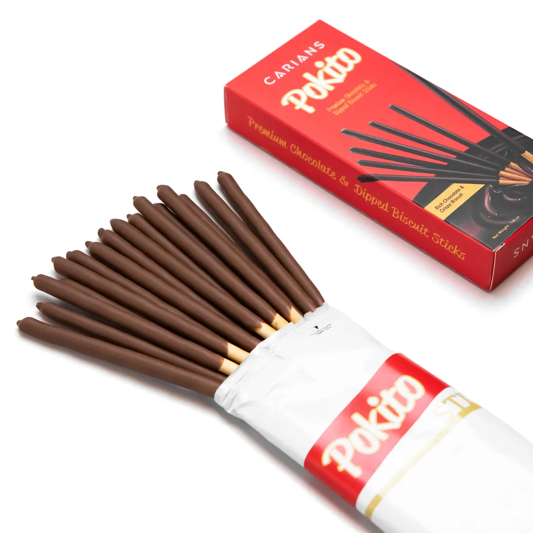 Pokito Chocolate & Dipped Biscuit Sticks 1.41oz (40gr) 5 packs