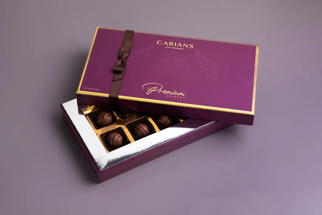 Carian's Chocolate Gourmet Truffles  Elegant Gift Box, 