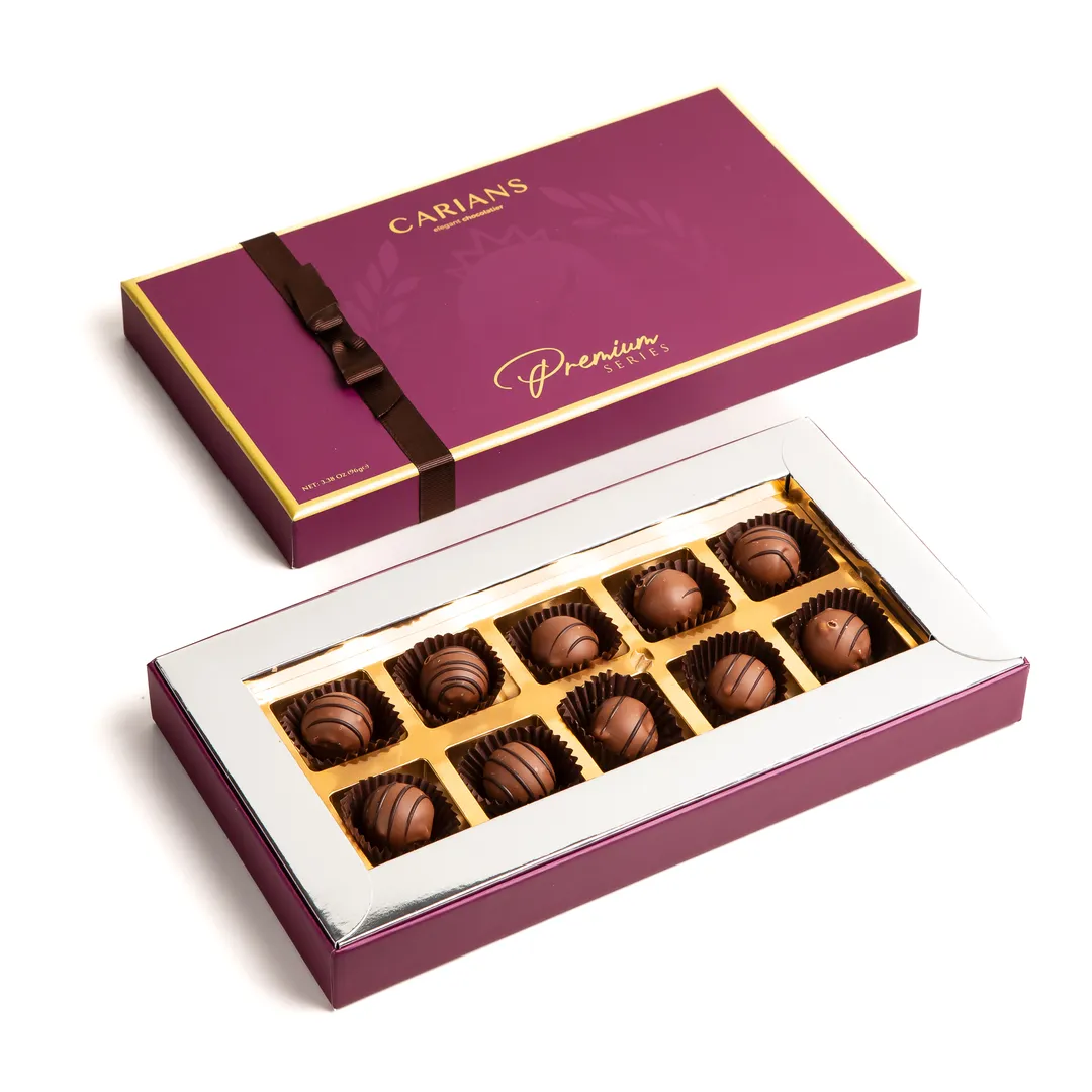 Carian's Chocolate Gourmet Truffles  Elegant Gift Box, 