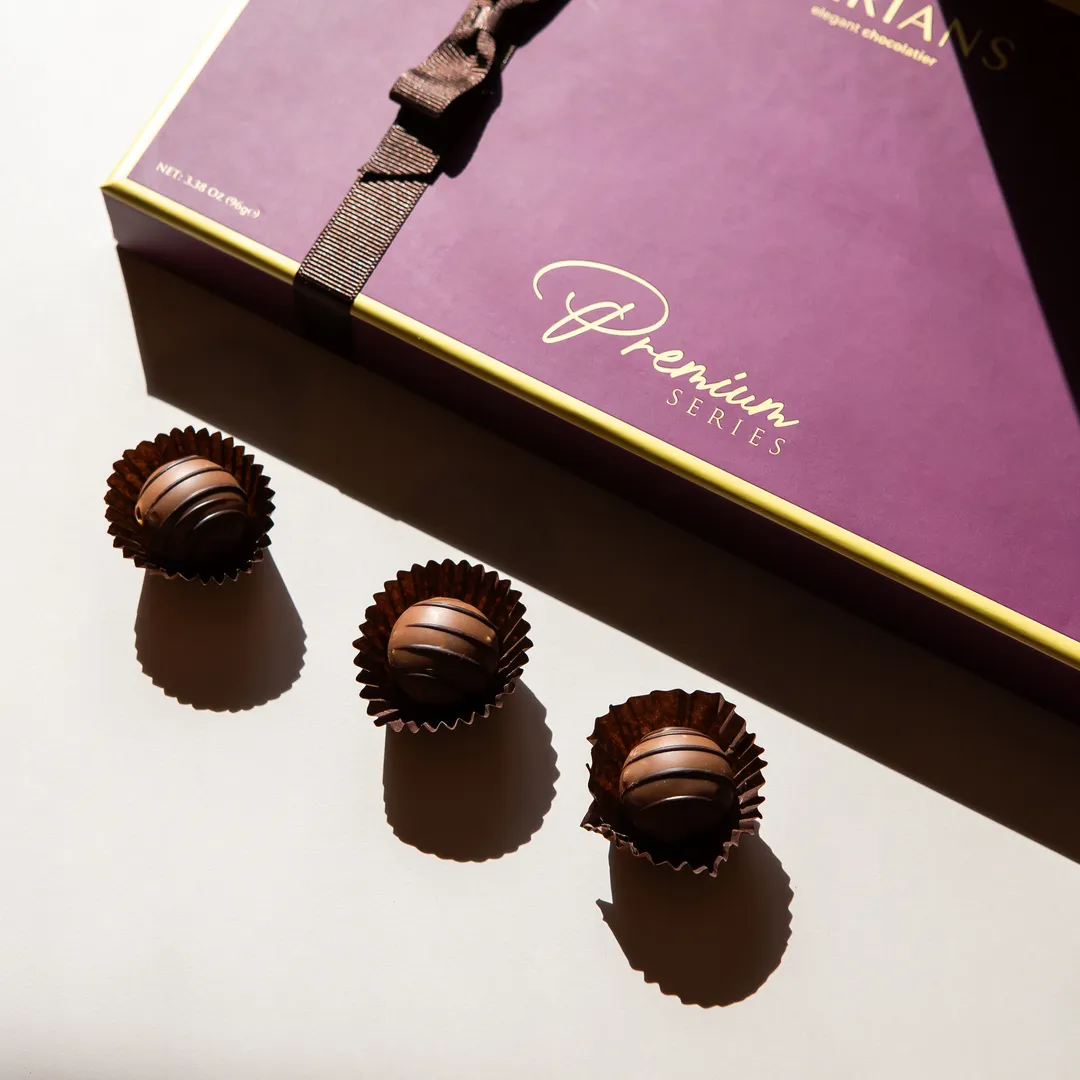 Carian's Chocolate Gourmet Truffles  Elegant Gift Box, 