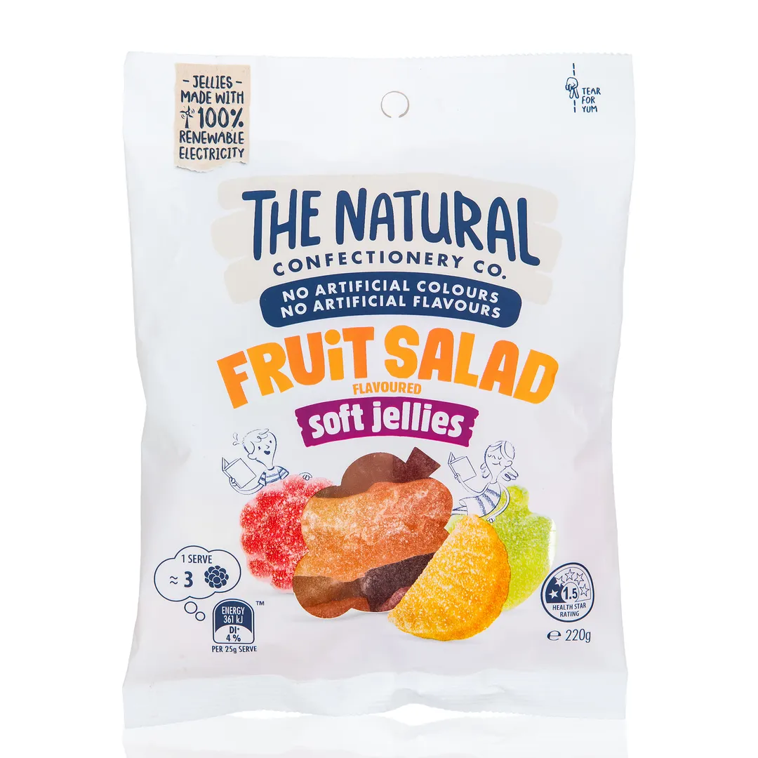 Australian The Natural Confectionery Soft Jellies Fruit Salad 7.76 oz (220g)