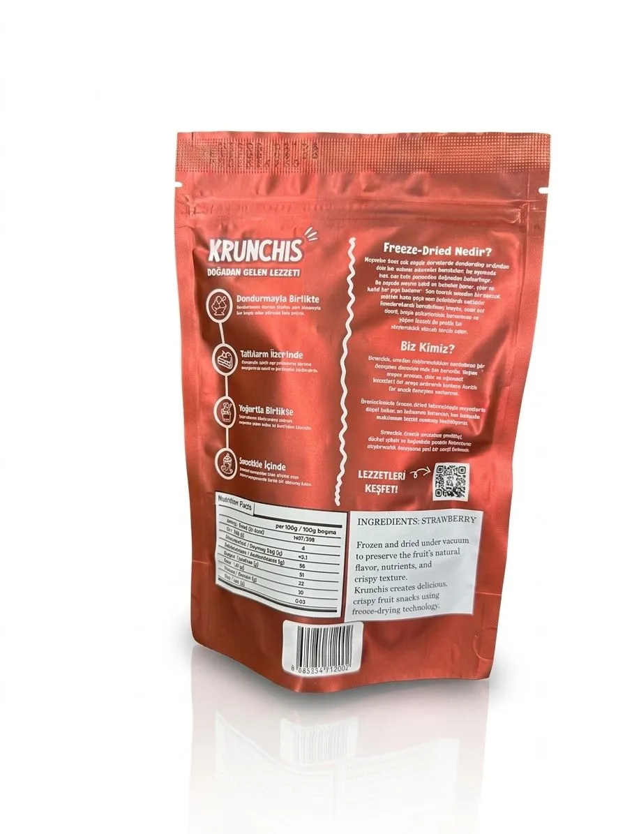 Carians Freeze Dried Strawberry – 0.7 oz (20g) equal to 7.1 Oz Fresh Fruit
