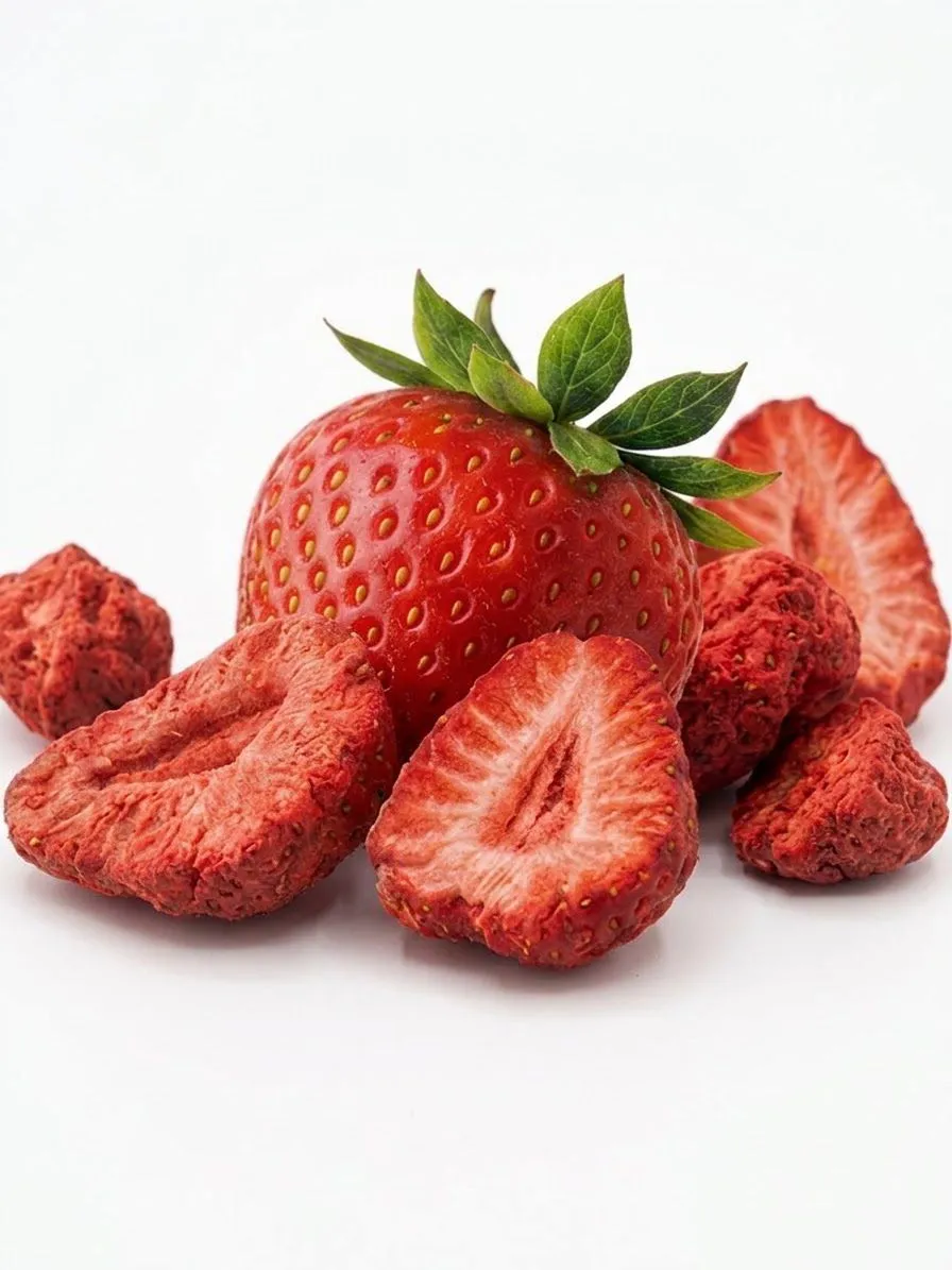 Carians Freeze Dried Strawberry – 0.7 oz (20g) equal to 7.1 Oz Fresh Fruit
