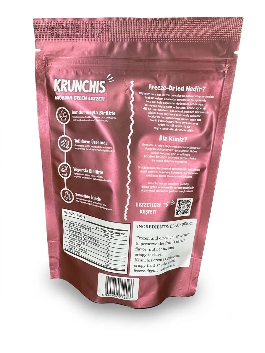 Carians Freeze Dried Blackberry – 0.7 oz (20g) equal to 7.1 Oz Fresh Fruit