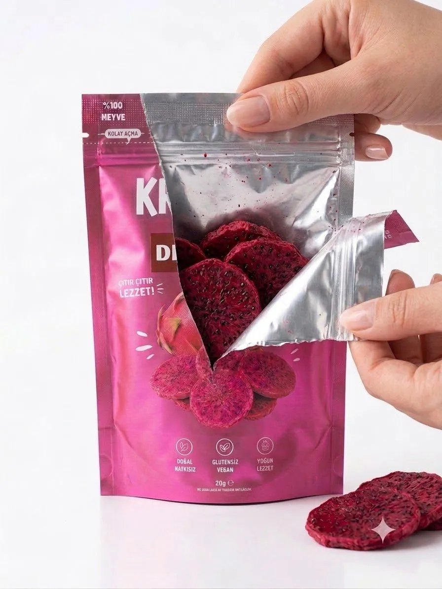 Carians Freeze Dried Dragon Fruit– 0.7 oz (20g) equal to 7.1 Oz Fresh Fruit