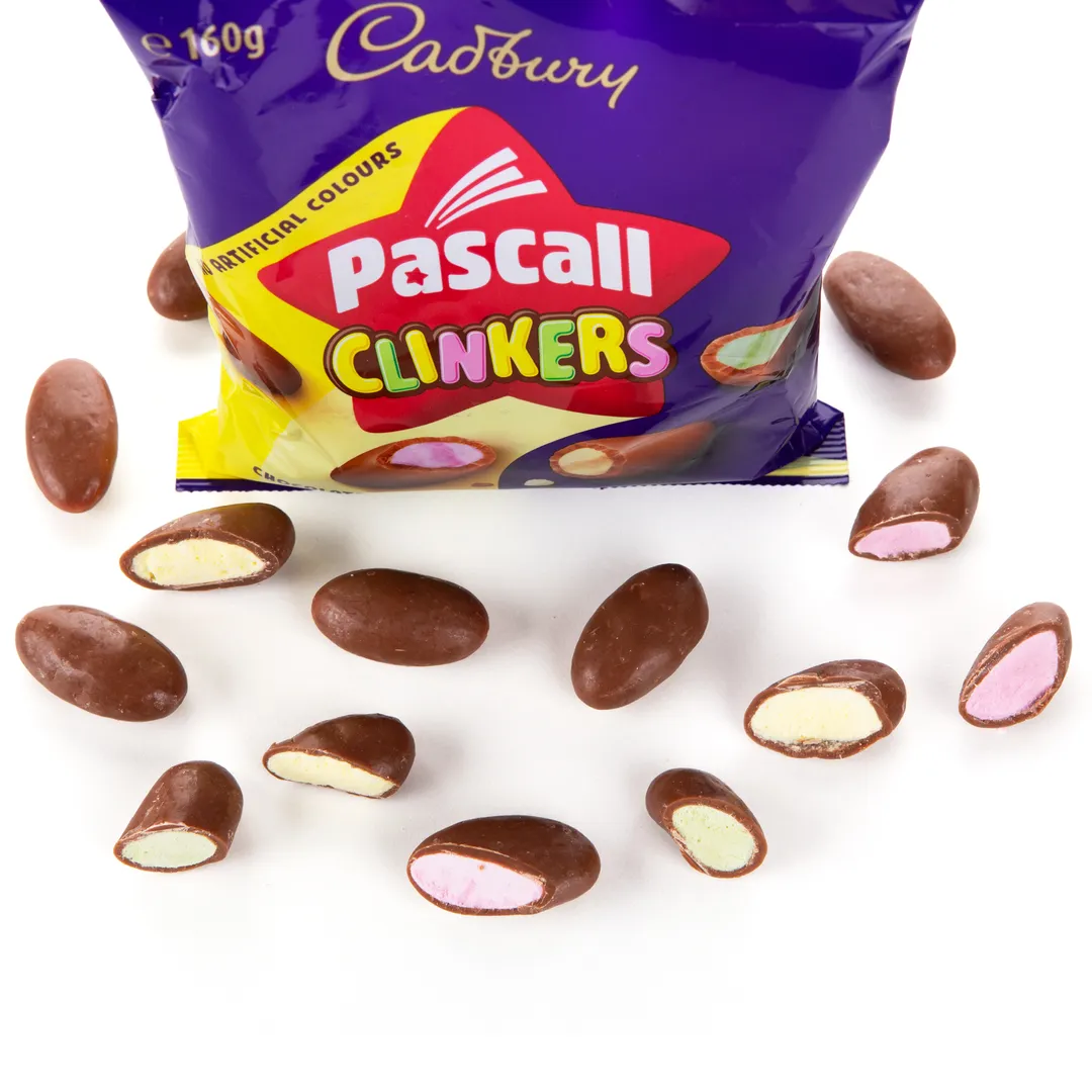 Australian Cadbury Pascal Clinkers 5.64oz bag