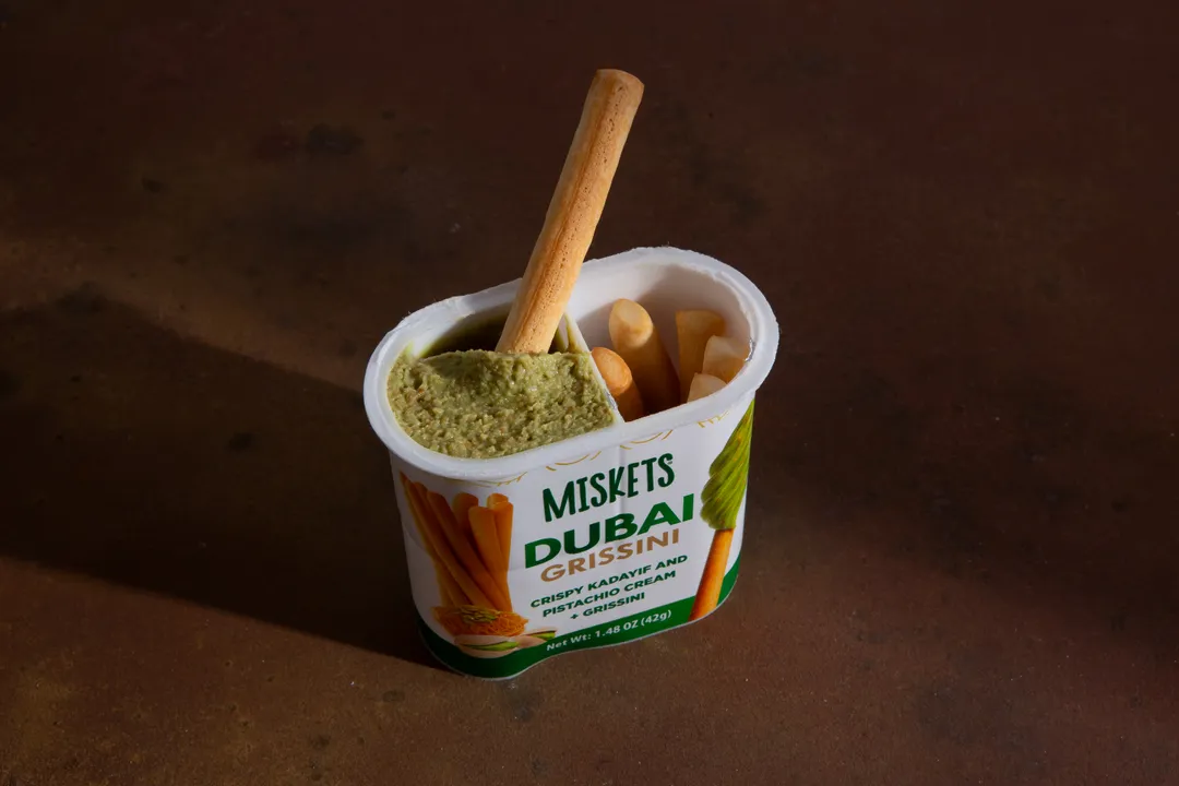 Dubai Cream Spread with Pistachio & Breadstick, Best Snack