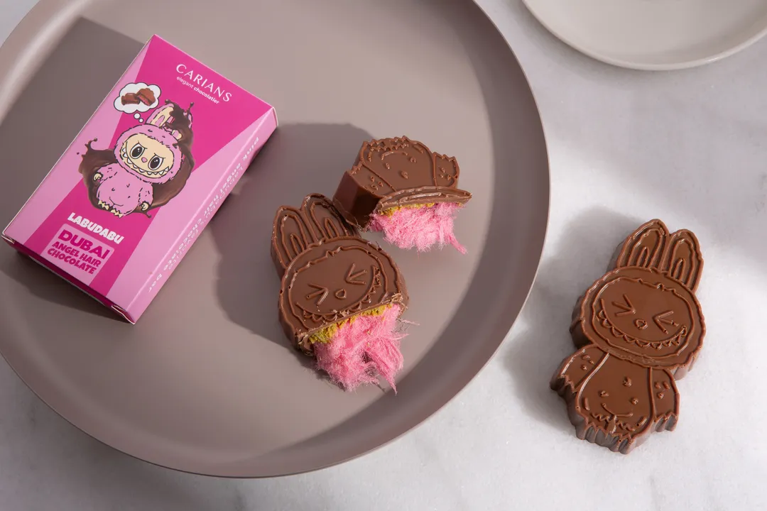 Labudabu Angel Hair Dubai Chocolate Bar - Pink Cotton Candy 